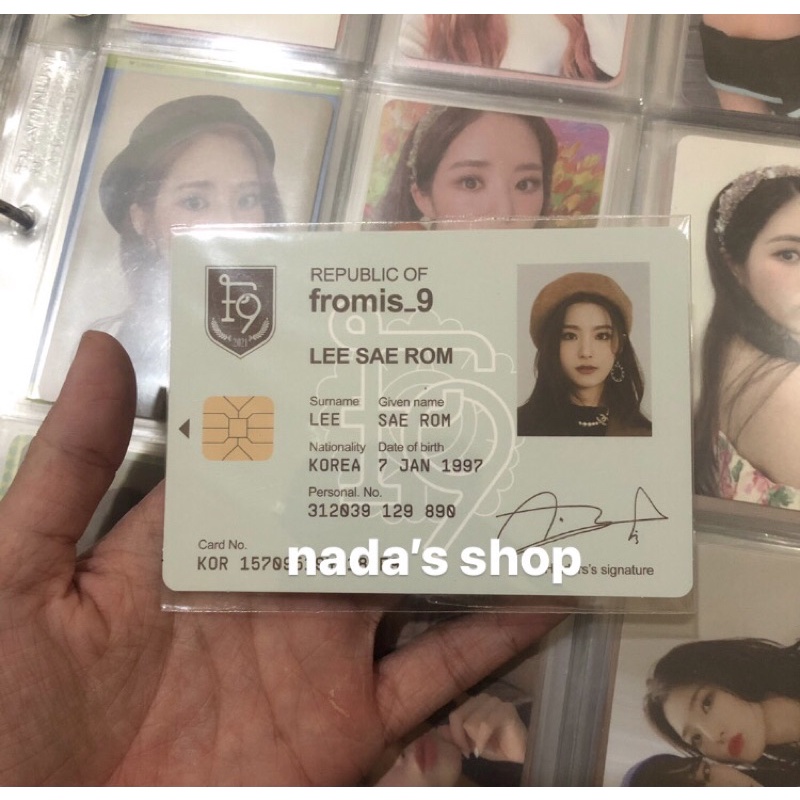 Official fromis_9 Saerom ID Card