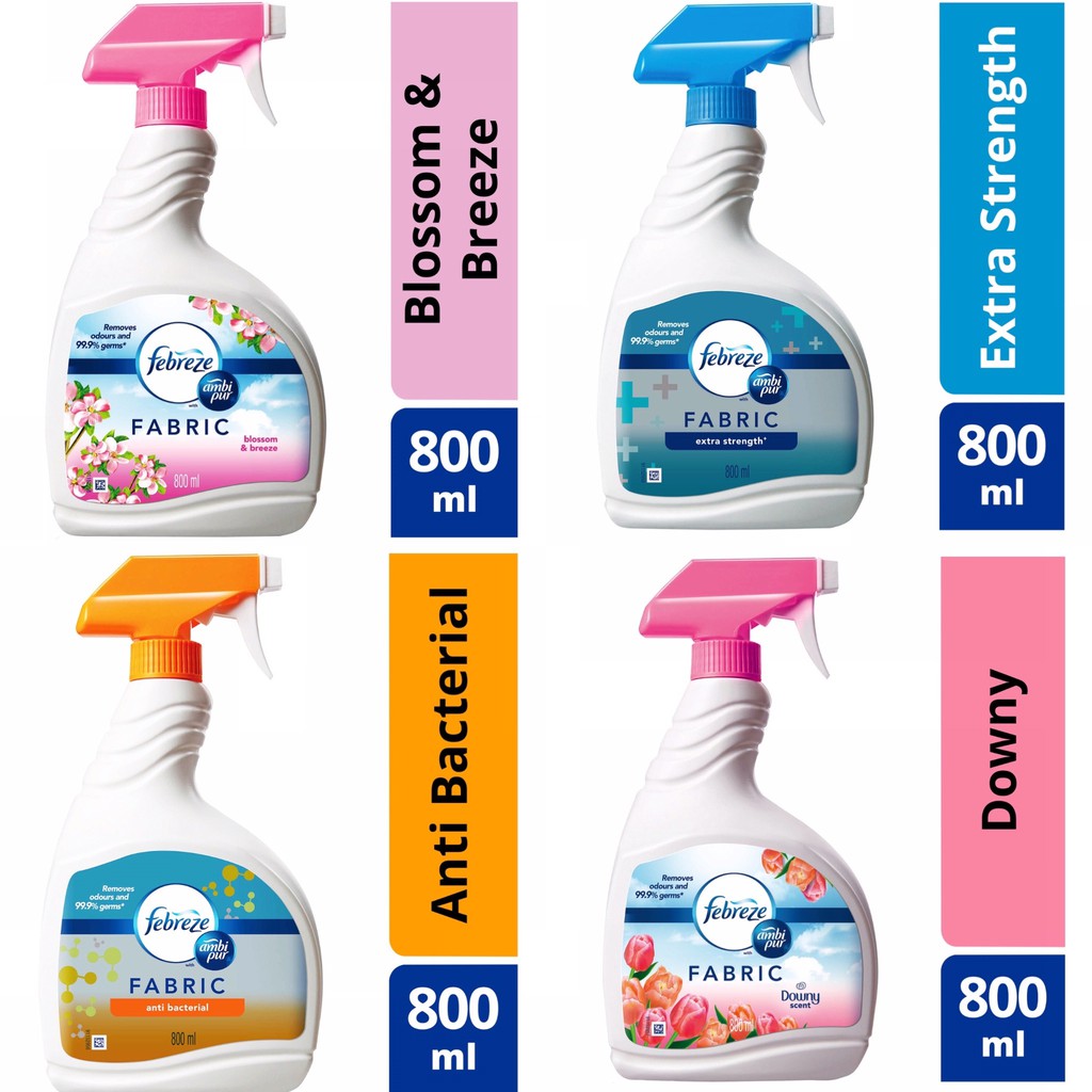 Febreze Fabric Refresher Ambipur 800ml (Anti-Bacterial, Sunrise Fresh, Downy Floral, Extra Strength)