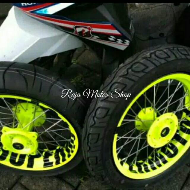 Velg SuperMoto set plus ban & piringan Honda KLX 150L D-Tracker/Honda CRF ring 14 x 250/300