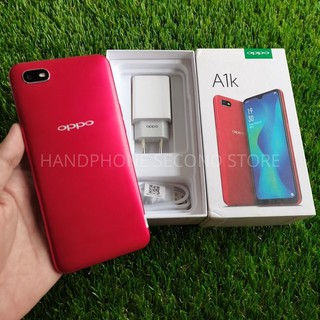 HANDPHONE HP OPPO A1k 2/32GB FULLSET NO HEADSET SECOND