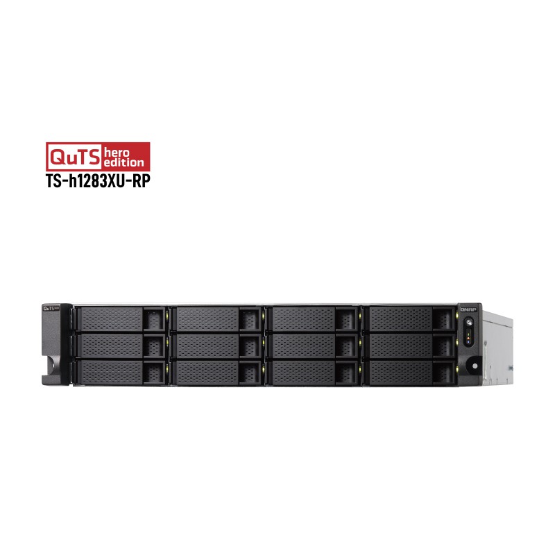 QNAP TS-h1283XU-RP-E2236-32G 12-Bay Rackmount NAS Server Storage Cloud