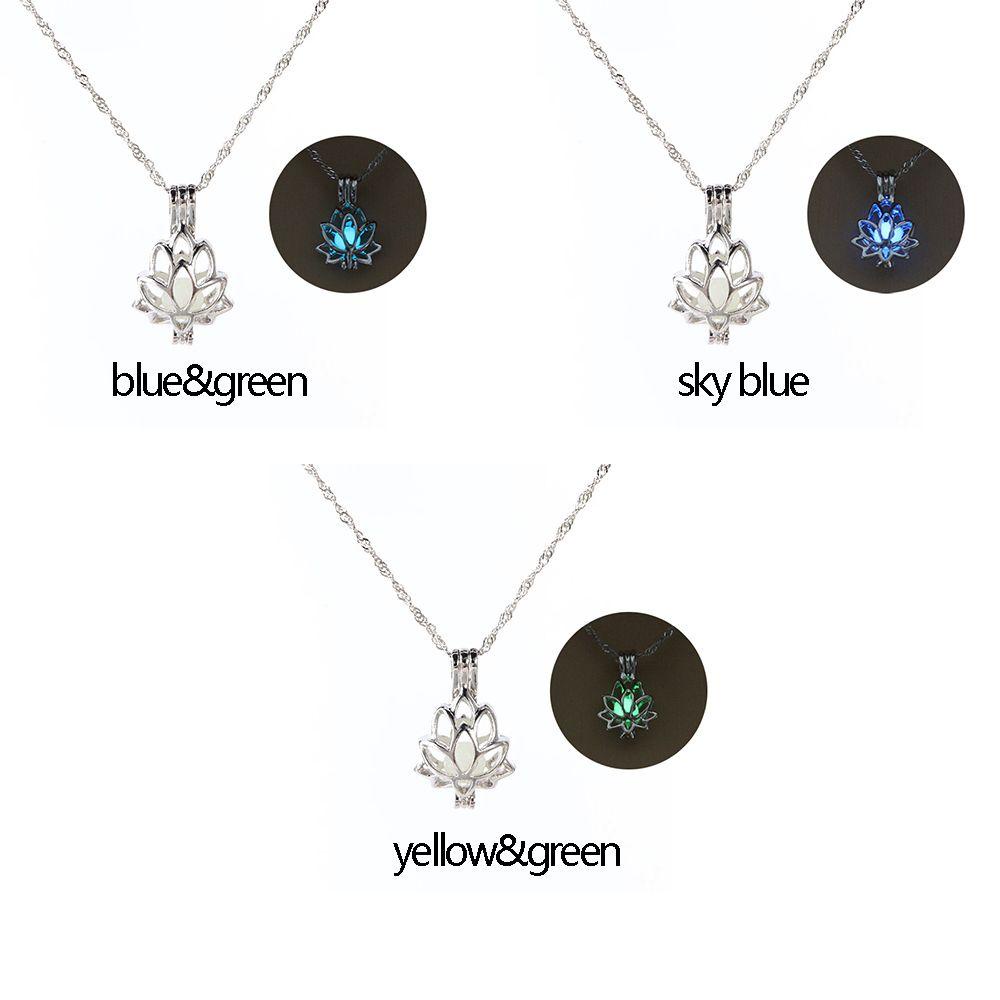 Lily Luminous Necklace Fashion Liontin Kalung Adjustable Glow in the Dark