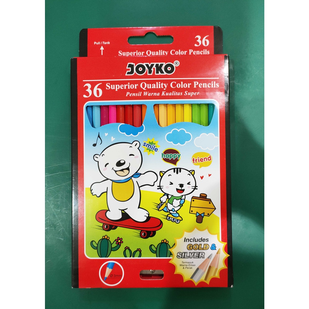 

PENSIL WARNA / KELIR KAYU JOYKO PANJANG 36 W