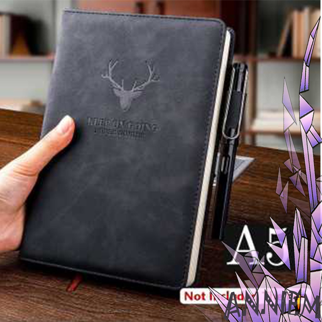 

Buku Catatan Kerja Notebooks Cover Kulit Sintetis Ukuran Kertas A5 180 Lembar Jurnal Harian Kuliah Kerja Sekolah Kantor Gambar Sketsa