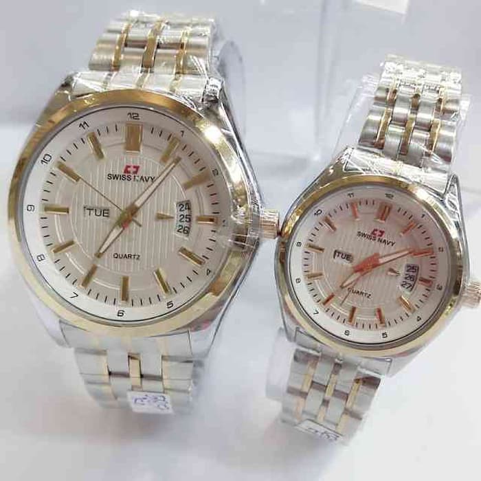 Hot Sale JAM TANGAN SWISS NAVY 5857 COUPLE ORIGINAL Berkualitas