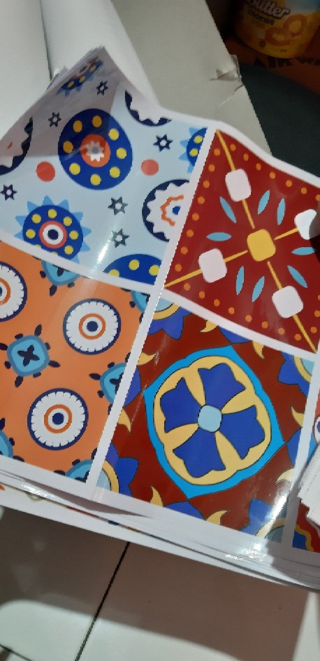 [free Custom] Stiker Tegel / Stiker Keramik / Stiker Dinding / Wall Stiker / Stiker Lantai  Meja