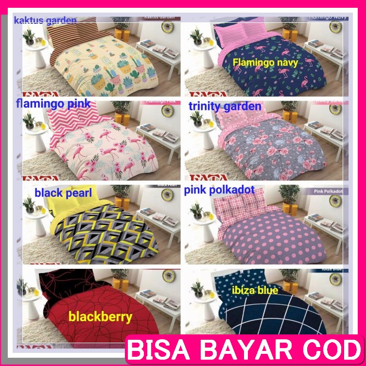 Sprei Korea Aesthetic (Lokal Kh) / Korean Bedroom / Sprei Set / S TT865 Seprai Fata Bintang Hitam