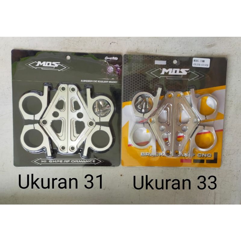 KUPINGAN DUDUKAN CNC AS 31 & 33 BRACKET LAMPU CB NINJA