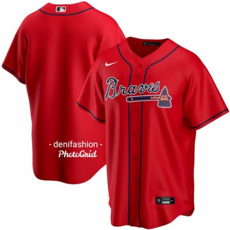 BAJU BISBOL NIKE PRIA JERSEY MLB BASEBALL NIKE ATLANTA BRAVERS MURAH ORIGINAL