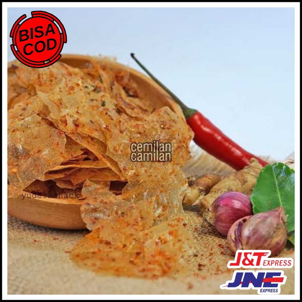 Jual Snack Kiloan Kripca Keripik Kaca 125 Gram Cemilan Pedas Camilan