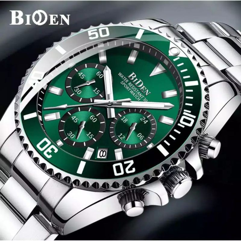 Jam Tangan Pria Biden Original Tahan Air Chrono Aktif