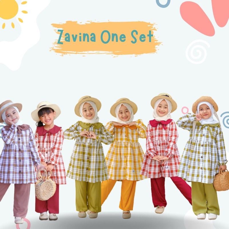 ONE SET ZAVINA BY BABYARA | Gamis anak | Gamis baby | gamis premium | gamis murah | setelan anak