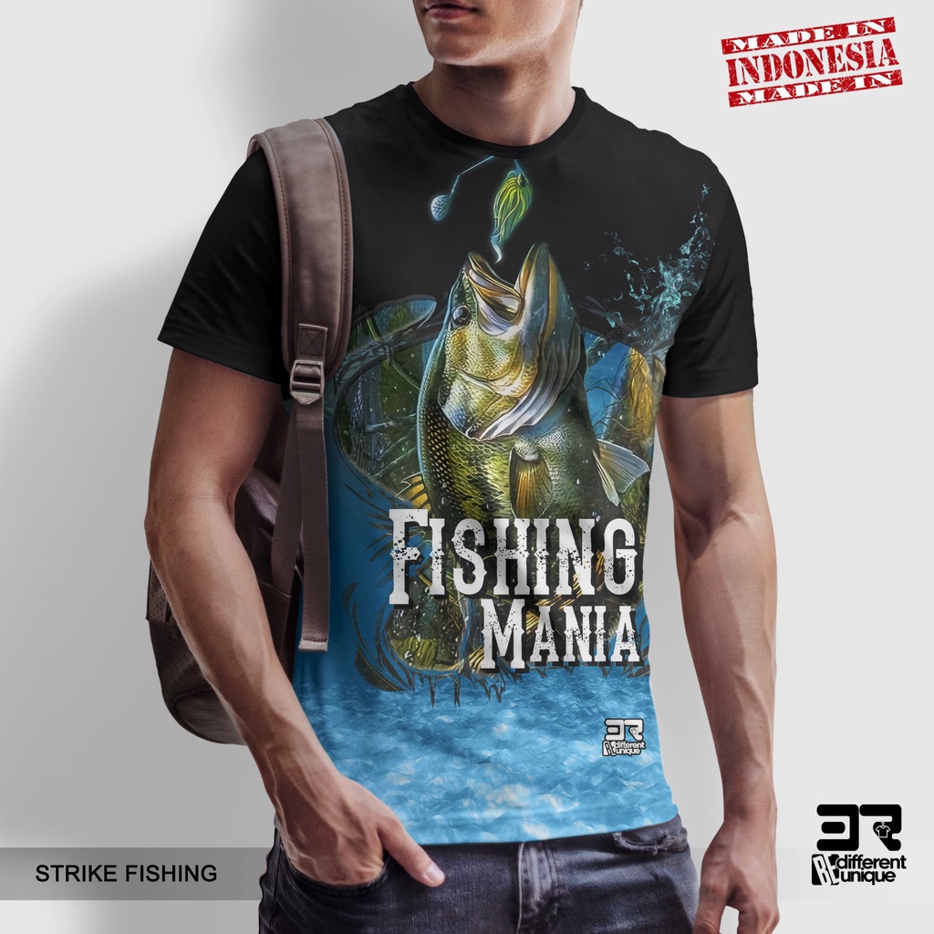 [ COD ] KAOS PRINTING GAMBAR MANCING FISHING STRIKE -  BAJU HOBI MANCING MANIA STRIKE DISTRO ORIGINA