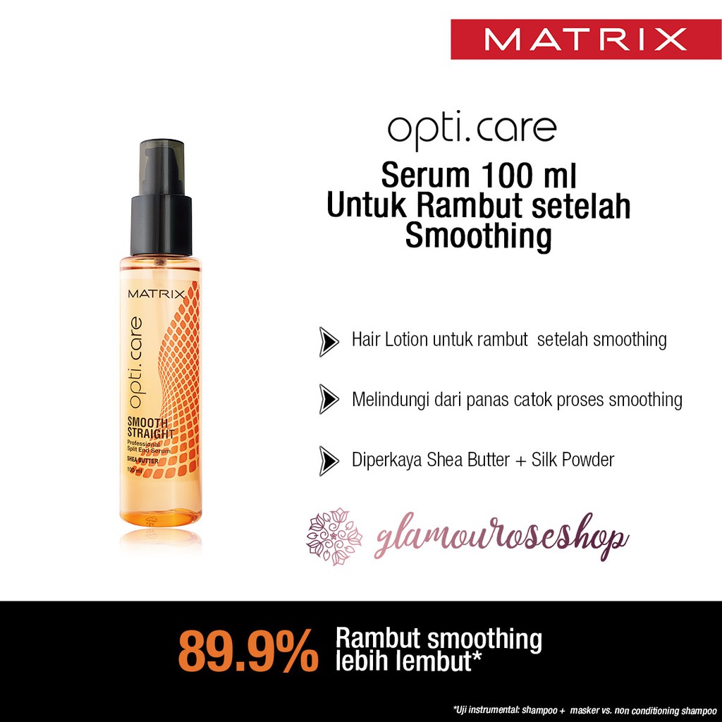 ❤️Glamouroseshop❤️ MATRIX  Opti Care Smooth Straight Shea Butter (PUMP) 100ml