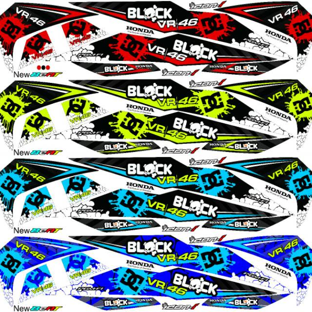 Beat new stiker sticker striping thailand