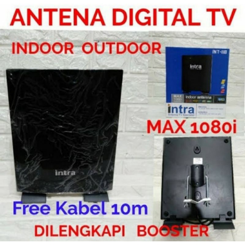 INTRA ANTENA TV ANALOG & DIGITAL OUTDOOR INDOOR NEW INTRA 118