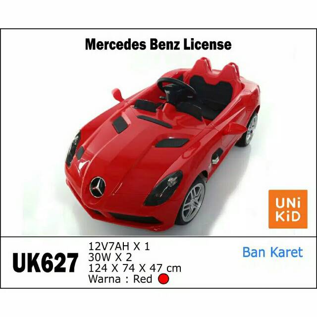 MOBIL AKI UK 627 MERCEDES BENZ LICENSE UNIKID ~MAINAN ANAK