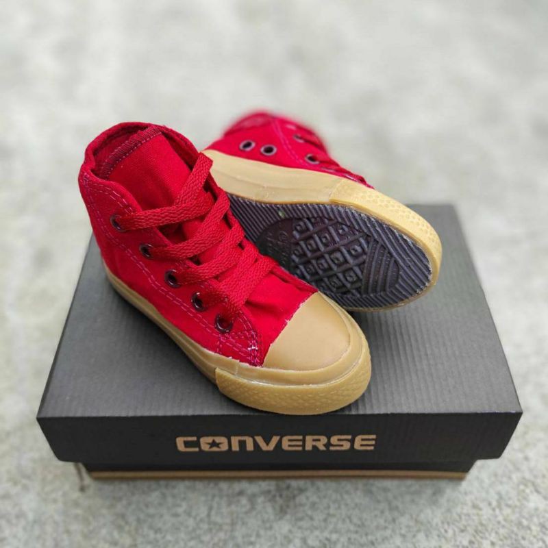 SEPATU ANAK CONVERSE MERAH GUM PREMIUM HIGH QUALITY CONVERSE ANAK MURAH