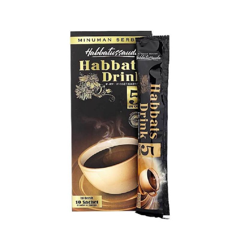 Habbats Drink Minuman Serbuk Habbatussauda 5in1 Kemasan Isi 10 Sachet