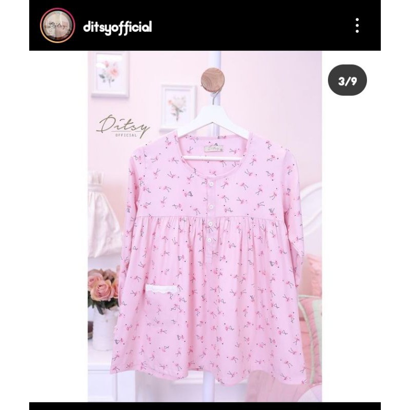 Ditsy Flamingo Pajamas size L