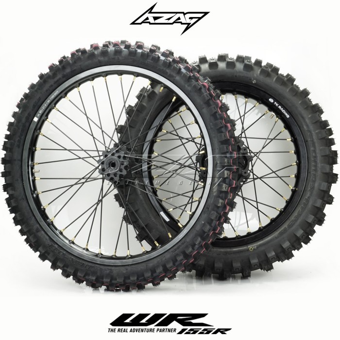 WheelSet Trail 21 18 WR 155 Velg TK Ban Dunlop Cross WR155