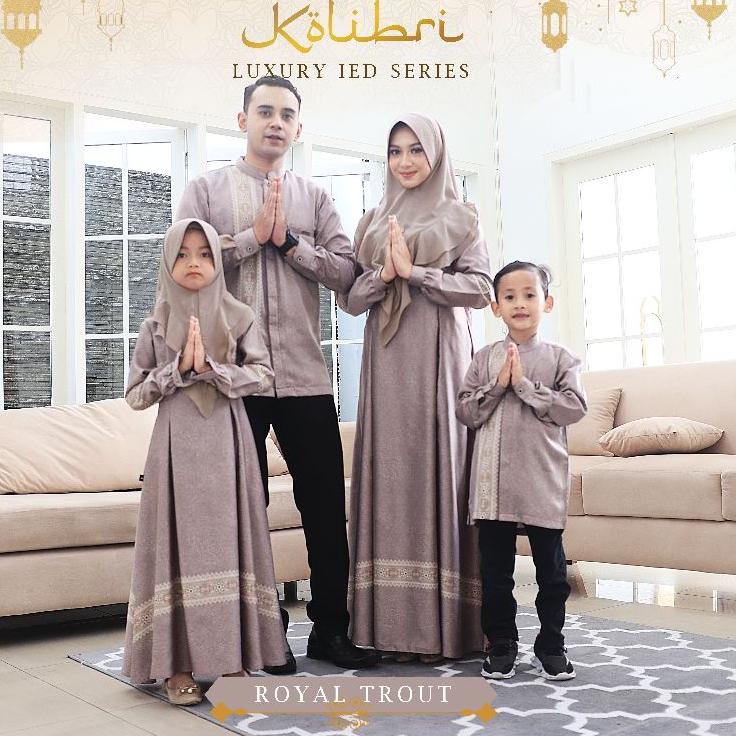 (TERPERCAYA) New Kolibri Luxury Adha Series WNJ | Set Couple Gamis dan Koko Family | Gamis dan Koko 