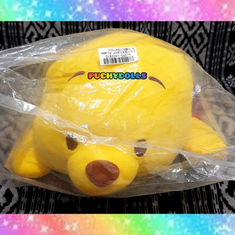 boneka winnie the pooh laying jumbo, original disney, toreba jepang