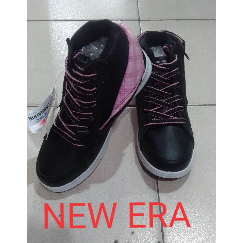 Sepatu newera/sepatu sekolah/sepatu bod hitam/sepatu cewek