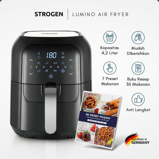 STROGEN Air Fryer Lumino 4.2L / Airfryer Menggoreng Tanpa Minyak