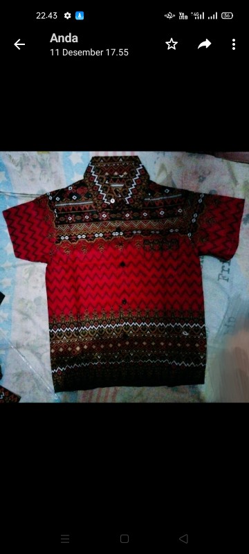 Couple Keluarga Terbaru Tunik Kemeja Batik Anak Seragam Gamis Cod Pekaljaya