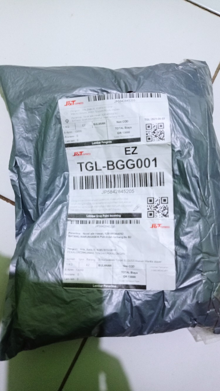 Seragaman Tunik Blouse/atasan Wanita Zipper Depan Busui Kwalitas Produk Baik