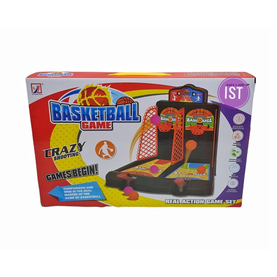 MM Mainan Basket Ball Game Crazy Shooting Double Ring JN002-3