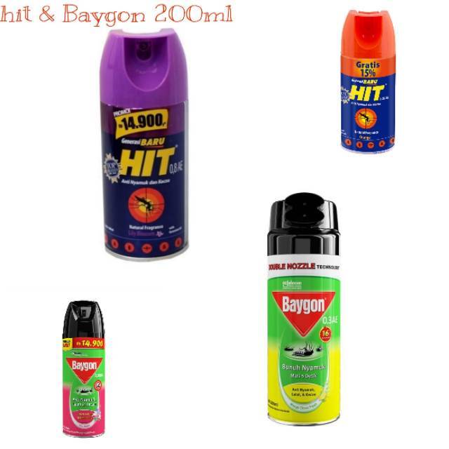 Hit/Baygon aerosol all varian 200ml