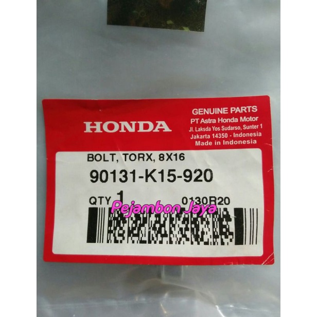 90131K15920 BOLT TORX 8X16