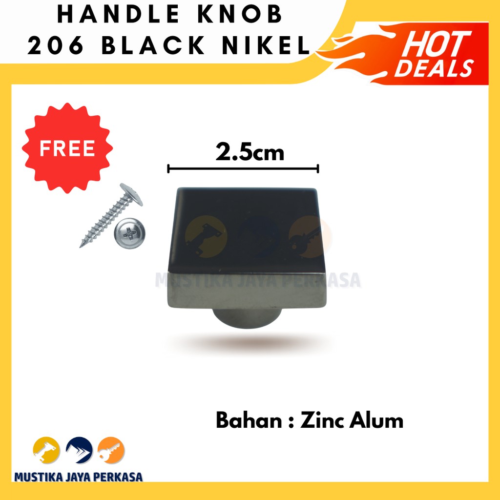 Handle Knob Handel Pegangan Tarikan Gagang Lemari Laci Besi Stainless