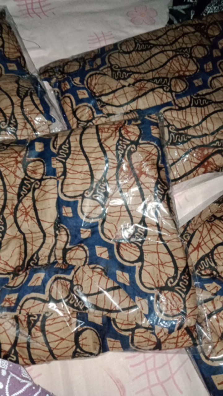 Gamis Batik Terlaris Moyif Kubis.manggar Kipas  Terlaris