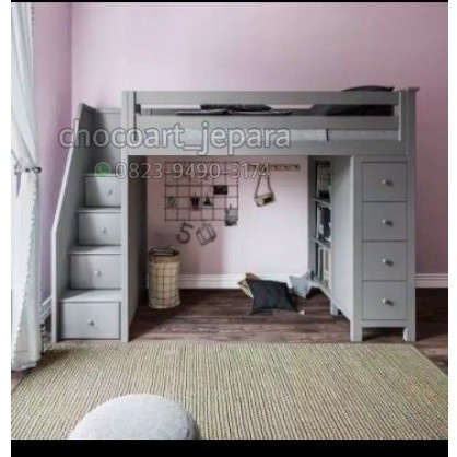 Dipan tingkat / dipan anak DIPAN TINGKAT MINIMALIS KAYU JATI TERMURAH