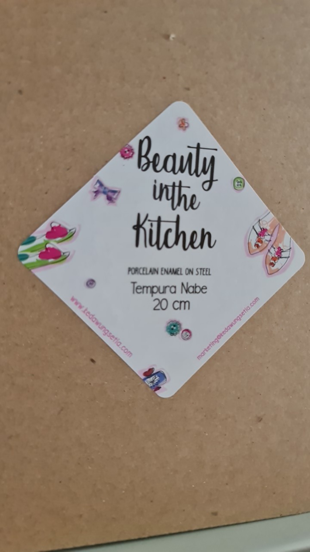 Tempura Nabe Panci Masak Goreng 20 Cm Dengan Tatak - Sisa Export