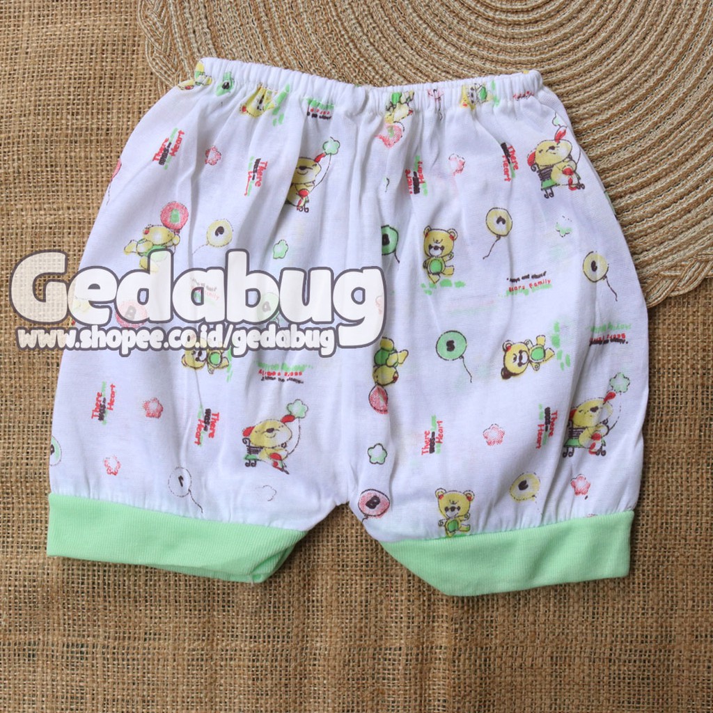 6 Pcs - Celana Pendek DANIEL Putih | Celana bayi &amp; anak Motif Print  | Gedabug