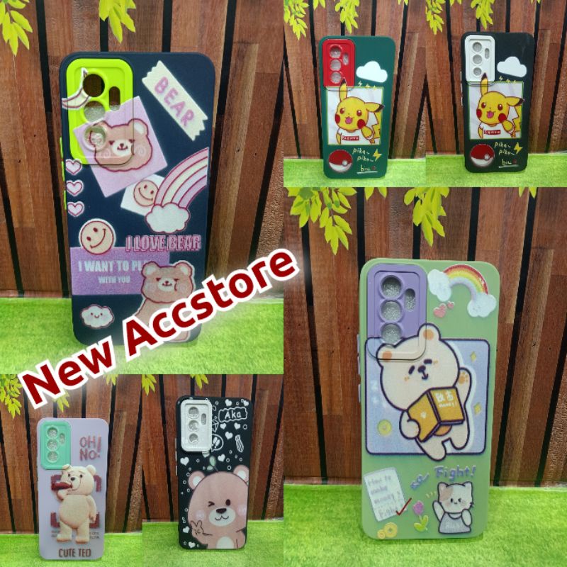 Softcase Bear Loppe Cuttes Nalle Sam A72,Sam A52 4G,Sam A20,Oppo F11,Oppo A92020,Vivo V23E