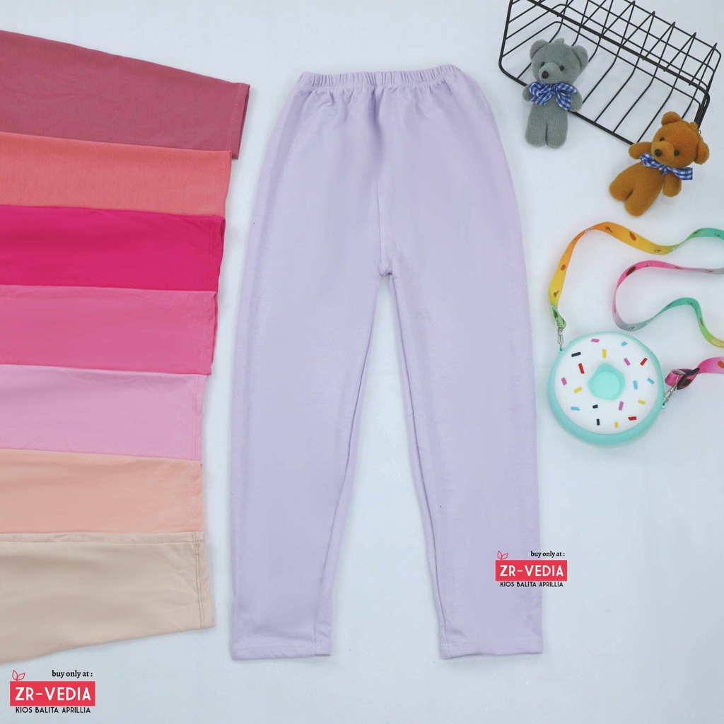 (PREMIUM) Legging Kiddie uk 7-12 tahun / Celana Leging Motif Anak Perempuan Ketat Panjang