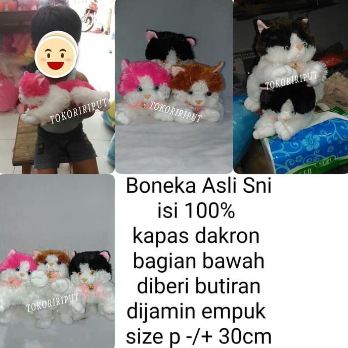 

14.84Ftgrdujh- Boneka Kucing Kitten Lucu Bulu Panjang Lembut (Jual Jg Bantal Jumbo - Bulu Pink