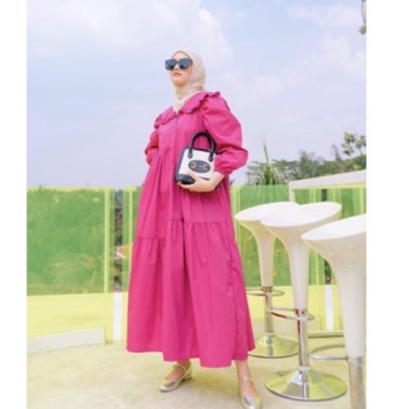 Hava Dress Haideeorlin Fuschia