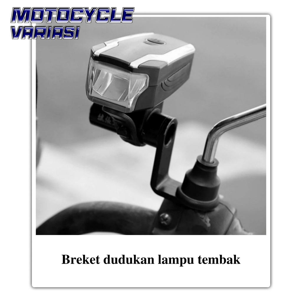 Breket dudukan lampu tembak di spion Breket Holder