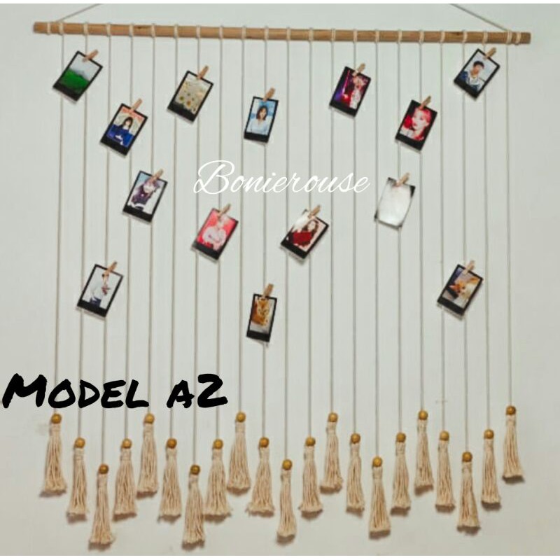 Macrame Gantungan Foto / Gantungan Foto Polaroid / Photo Hanger