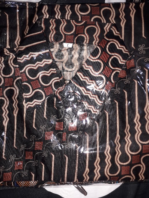 Kemeja Batik Lengan Panjang Batik  Danabrata Pria Motif Songket Hijau Kode 031 M L Xl Xxl Regular