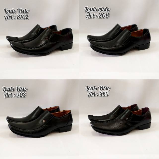 Sepatu Pantofel louis visto Kulit Asli -  Sepatu Pantofel Pria - Sepatu Pria louis visto Kulit Asli