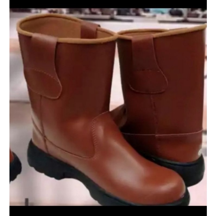 cuci gudang sepatu safety boot loader pelindung sepatu kerja