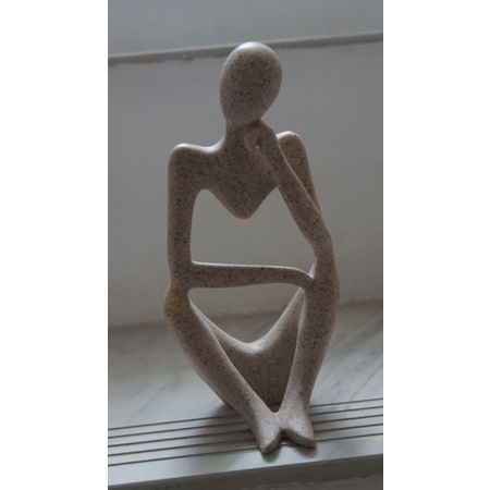 TTA Pajangan Meja LEFT RIGHT FREE THINKER Ornamen Meja Resin Statue &amp; Sculpture