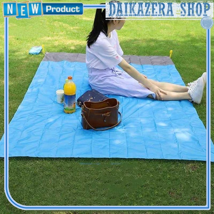 Karpet Lipat Camping Piknik Waterproof Mat 140 x 200cm FS-008 - Biru